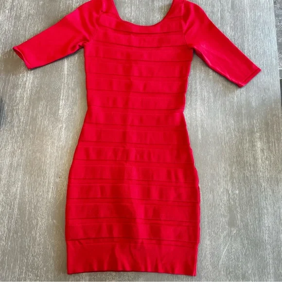Mango | Dresses | Mango Bodycon Red Dress Size Small | Poshmark